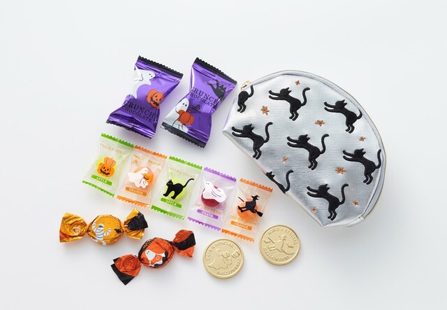 「ミートントリート ポーチ（シルバー）（11個入）」＜935円（本体価格：850円）＞【2023年 モロゾフ ハロウィーン商品】