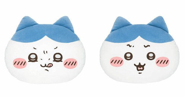 【ハチワレだらけくじ】B賞：フェイスクッション／サイズ：約H310×W360×D160mm