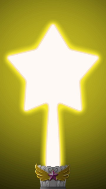 アイカツ!／「アイカツ! みんなでおうえんアプリ」サイリウム スタータイプ 機種によっては上映中にモーションが追加される