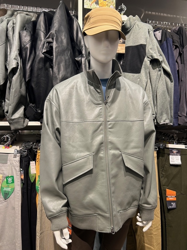 ワークマン ワークマン シンセティックレザーリブブルゾン ポケットも大き目