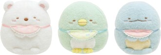 「すみっコべビー」おくるみぬいぐるみ（全3種、各2,420円※税込み）