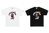 BAPE® X DISNEY STITCH AND FRIENDS COLLEGE TEE COLOR: WHITE, BLACK ¥14,300- (税込)【BAPE® × STITCH】