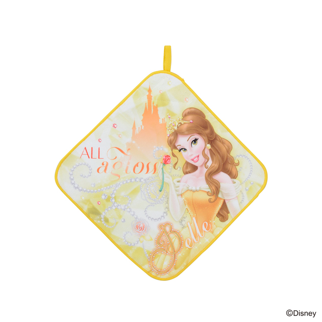 ディズニープリンセス モアプラスループ付タオル