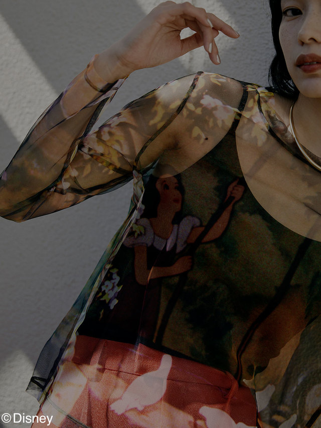 【AMERI】Snow White / SHEER TOP ￥15,400 tax in