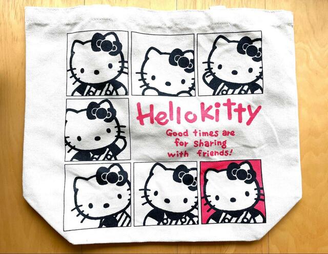 【ダイソー トートバッグ（ハローキティ）】デイリー使いに最適