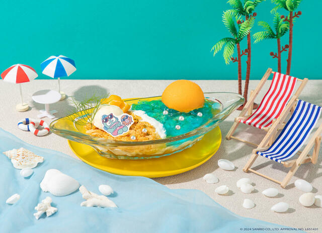 「ギョラックスパフェ」＜価格：1,390円＞【ハンギョドンの“好物メニュー”が食べられる「ハンギョドン カフェ」でオリジナルグッズも手に入れちゃおう！】