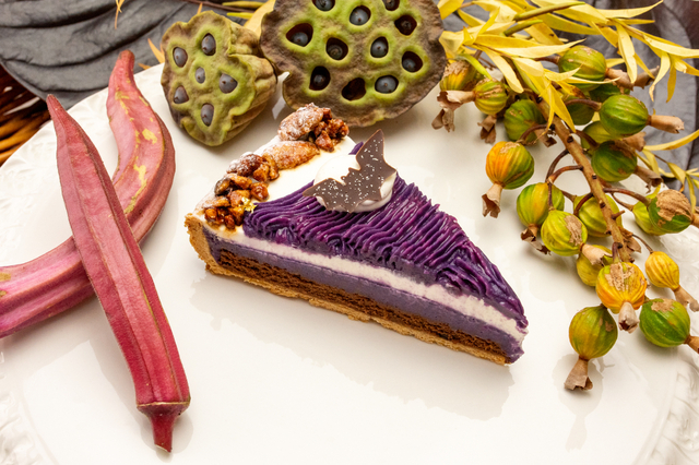 【キル フェ ボンのアソシエおすすめランキング 2位】「長崎県五島列島産 紫芋とミルクチョコスフレのタルト」