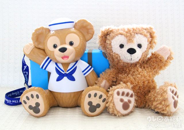 ダッフィーのポップコーンバケットの大きさ比較