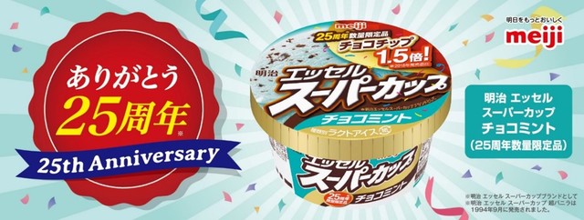 明治 エッセル スーパーカップ　チョコミント（25周年数量限定品）