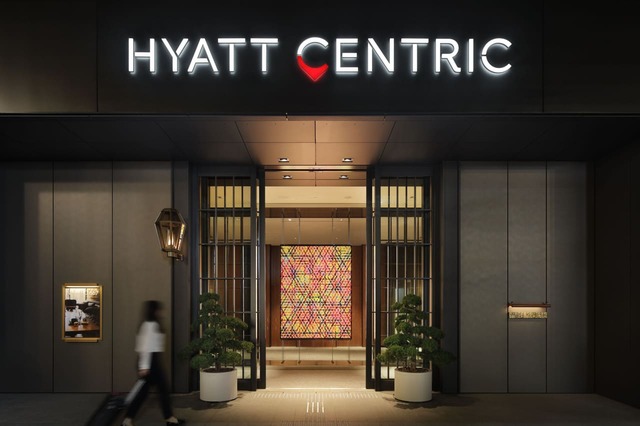 「ハイアット セントリック 銀座 東京」ホテルエントランス