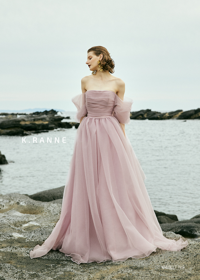「K.RANNE-クランネ-」新作ウェディングドレス KNE0027_Pink