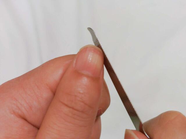 爪を切った後に、爪を整える時に使用