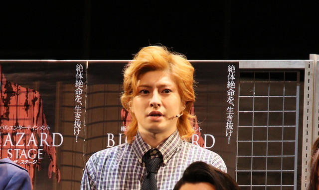 『BIOHAZARD THE STAGE』/会見の様子 木村敦