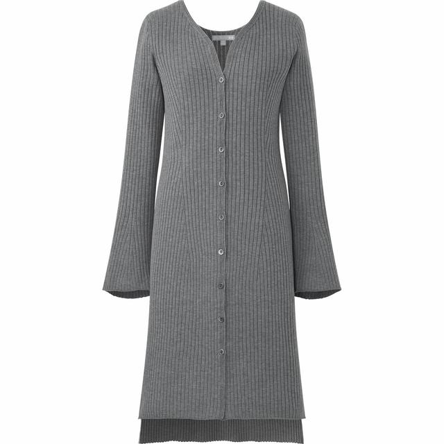 3Dリブロングカーディガン（長袖）