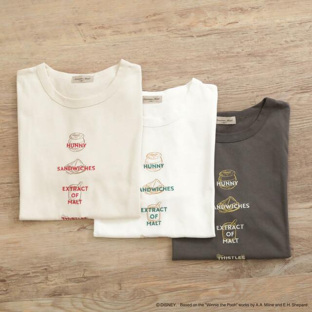 ロゴ刺繍Tシャツ ￥3,190｜Samansa Mos2（サマンサ モスモス）ディズニーコレクション「くまのプーさん」
