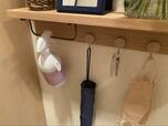 【無印良品 壁に付けられる家具棚】100均アイテムを併用することで収納力がグッとアップ!