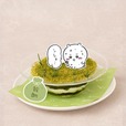 【ちいかわレストラン】がんばれ!!ちいかわ 草むしりティラミス　1,540円