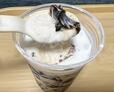 【ゼッテリア コーヒーゼリーシェーキ】クラッシュしたコーヒーゼリーがたっぷり入っているのに、 甘すぎないのがイイ!