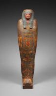 ©《ネスコンスパケレドのカルトナージュ棺》 前756~前722年頃  Staatliche Museen zu Berlin, Agyptisches Museum und Papyrussammlung Berlin / S. SteiB
