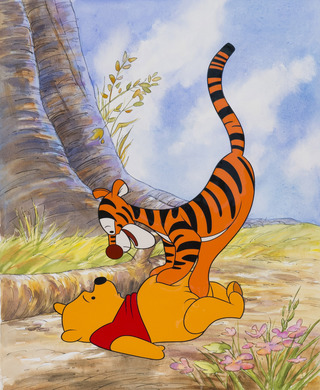 くまのプーさん　ティガー　セル画　5000枚限定品　1995年 5000枚限定 セル画☆くまのプーさん Winnie the Pooh 風の日