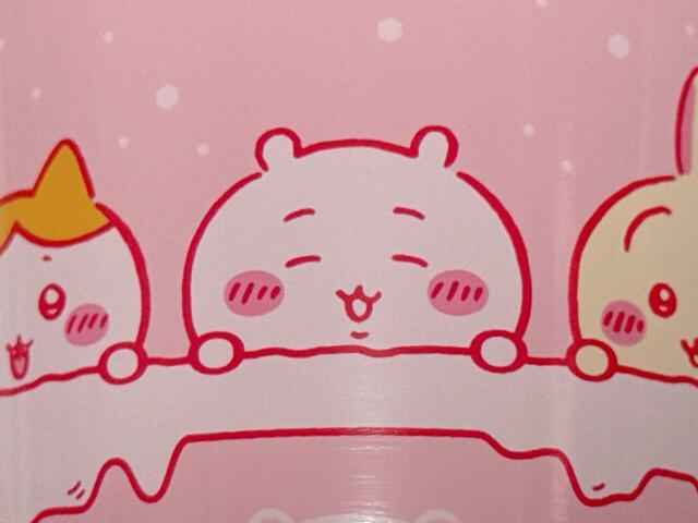 ひょっこり顔を覗かせるちいかわたちがキュート！360度ちいかわたちのイラスト入りです