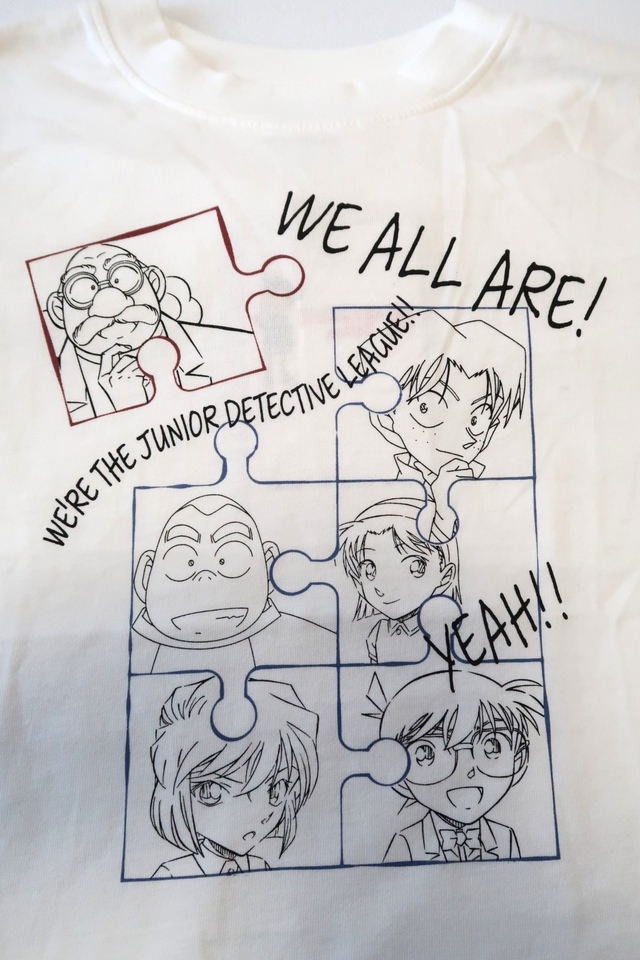 【ワークマン『名探偵コナン』プリント半袖Tシャツキッズ】オフＢ（少年探偵団）フロントデザイン