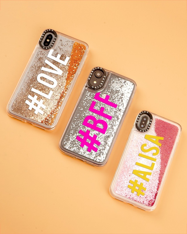 イニシャルグリッターケース