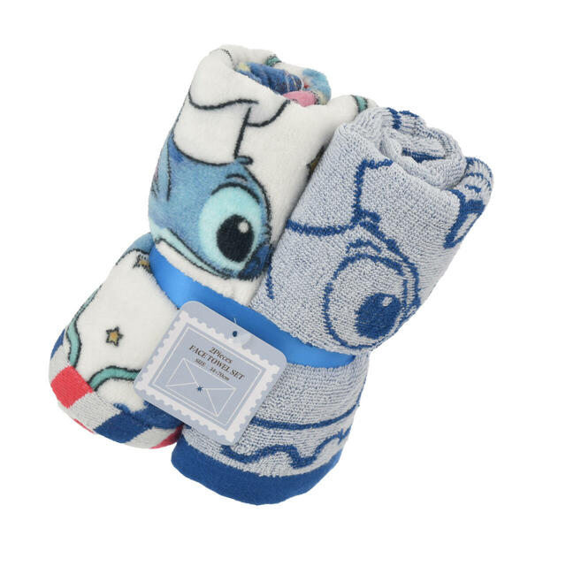 スティッチ&スクランプ フェイスタオル セット Holiday Season collection 2,000円