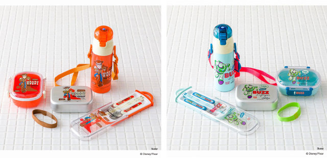 キッズトリオセット ¥1,350/キッズ軽量ワンプッシュダイレクトボトル 470ml ¥2,800キッズアルミランチボックス ¥1,800/キッズタイトランチボックス ¥1,400