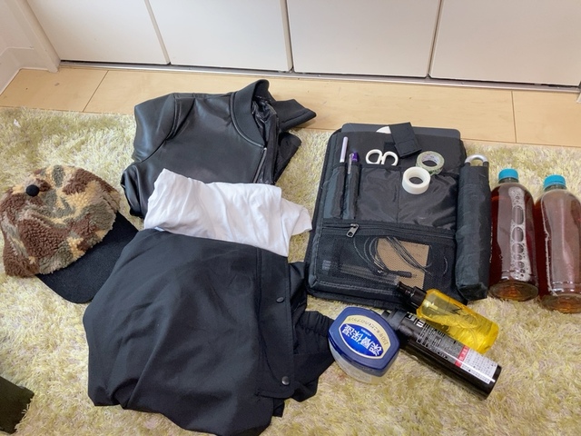 【ワークマン 防水ワールドウォークバックパック】こんなにたくさんの荷物が入りました!