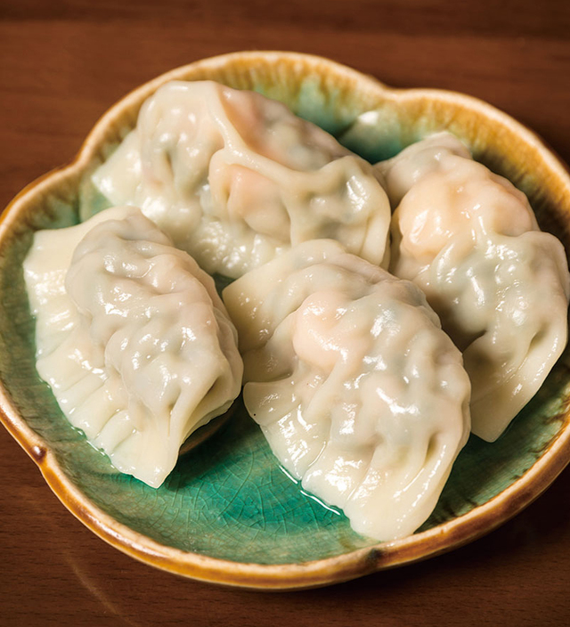 鎮海楼（目黒）　海老入り水餃子（4個） 600円（税別）