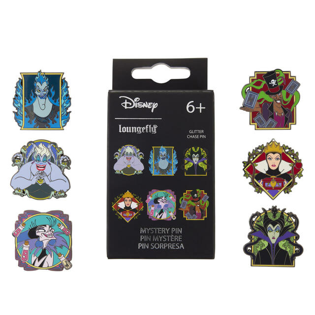 DISNEY VILLAINS MYSTERY BOX PINS 各1,650円
