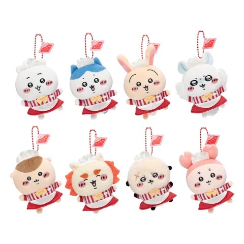 「ちいかわレストランドリンクスタンド シズオカ出張所」ホール担当なマスコット(全8種)　 各1,540円税込