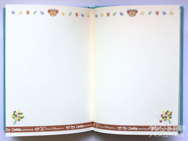 2019年のダッフィーの手帳ーメモスペース