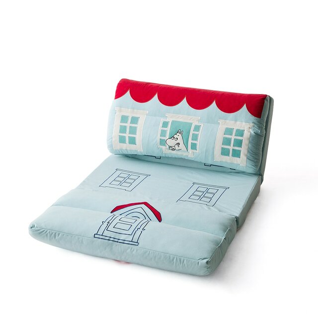 モチーフ型クッション付き4WAYソファーベッド 「ムーミン」