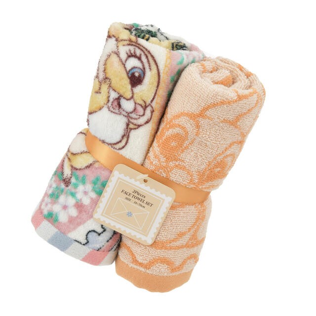 とんすけ&ミス・バニー フェイスタオル セット Holiday Season collection 2,000円