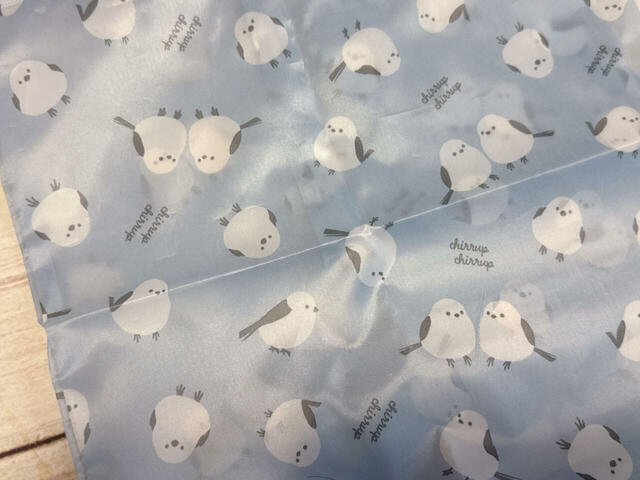 かわいいシマエナガの総柄！