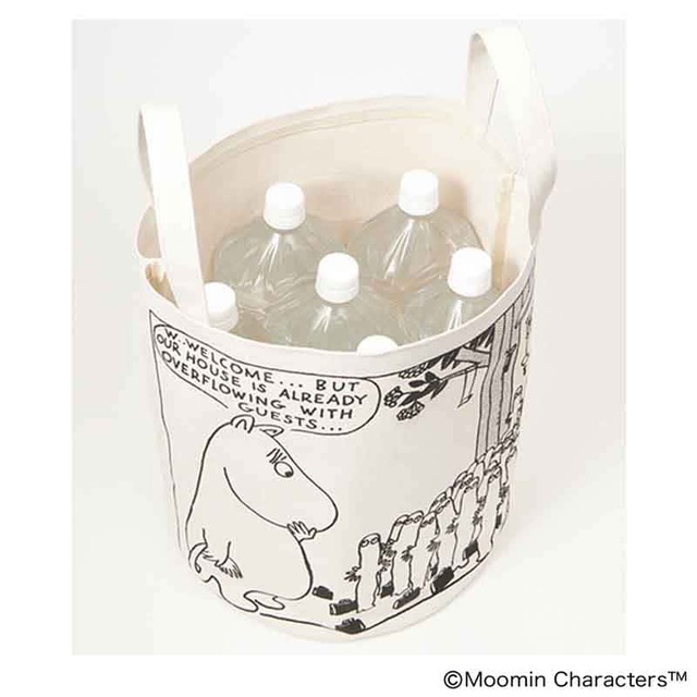 【オトナミューズ 2024年8月号増刊「ムーミン＆ニョロニョロ たっぷり収納ランドリーバッグ」】2Lのペットボトルが6本入る大きさです