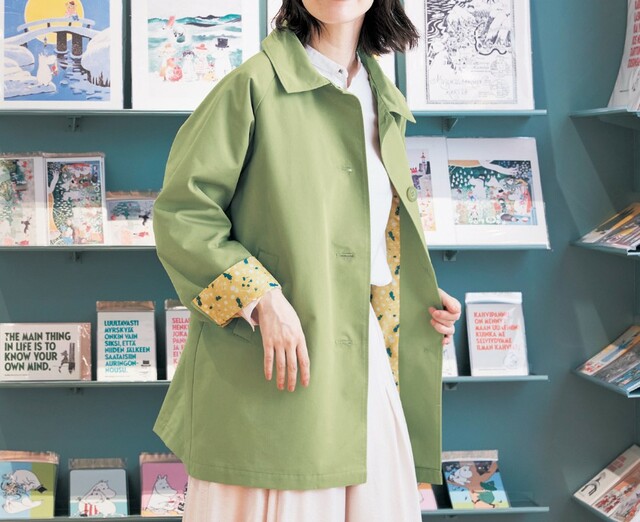 裏地がかわいいショートコート 「ムーミン」｜￥9,990 （税込）