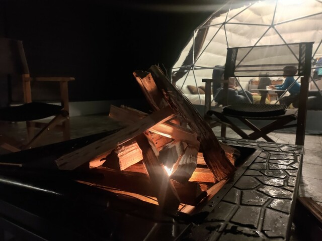 【VISION GLAMPING Resort ＆ Spa 山中湖】焚き火