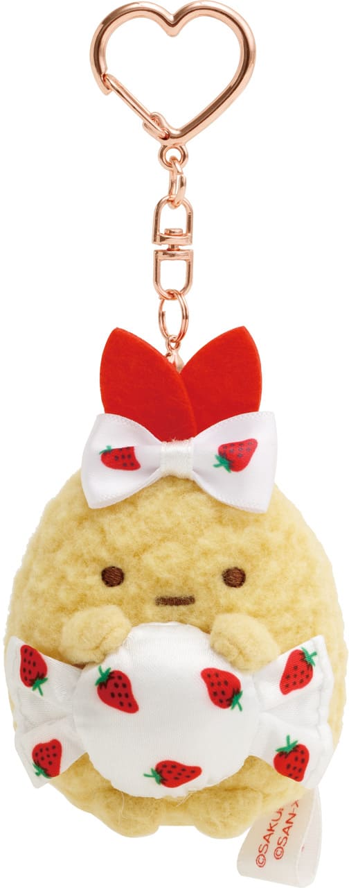 【すみっコぐらし×サクマいちごみるくキャンディ】「ぶらさげぬいぐるみ」2,090円　えびふらいのしっぽ