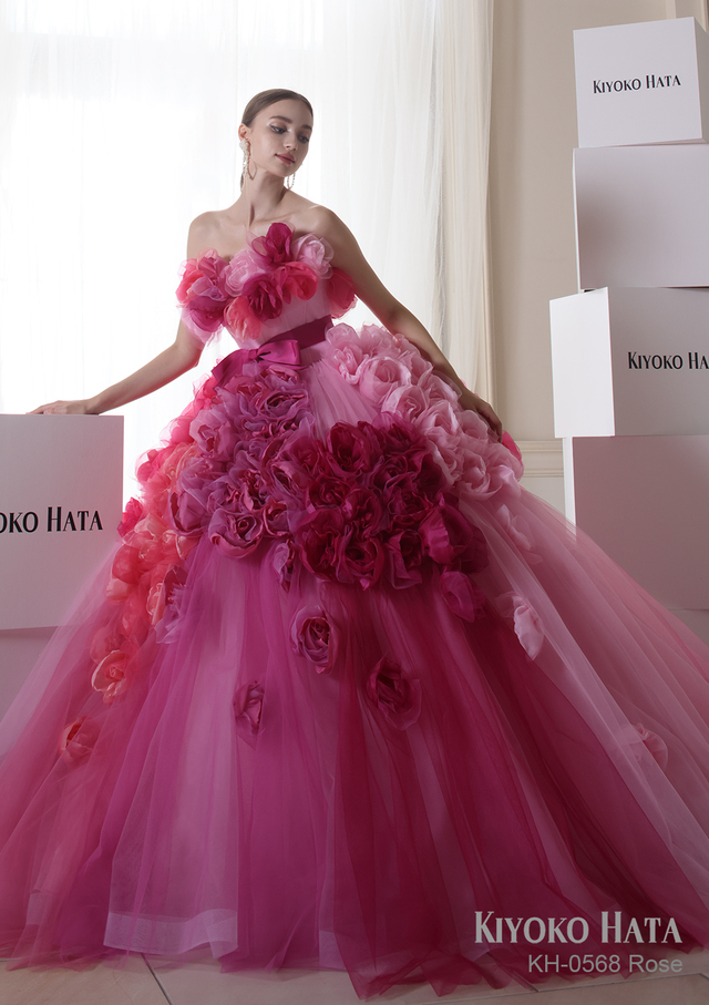 【KIYOKO HATA キヨコハタ】新作ウェディングドレス：KH-0568_Rose