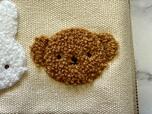 ボリスももこもこの刺繍でデザインされています。かわいい…！