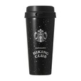 【スターバックス新作グッズ】and wander + STARBUCKS ステンレスToGoボトル 473ml / ¥5,700／スターバックス定番のペーパーカップをモチーフにした形状に、コラボレーションオリジナルのデザインを施したボトル