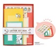 【郵便局 おくるシリーズ】「いろいろレターセットボックス」（スヌーピー）大中小3サイズ×各4枚、封筒：大中小3サイズ×各2枚　1,320円