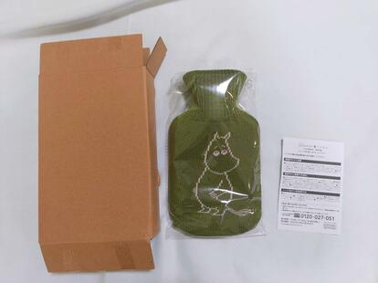 フィンランドで購入　希少　ムーミン　湯たんぽ新品未使用 ムーミン＆リトルミイの「ミニ湯たんぽ」が付録に！どっちも