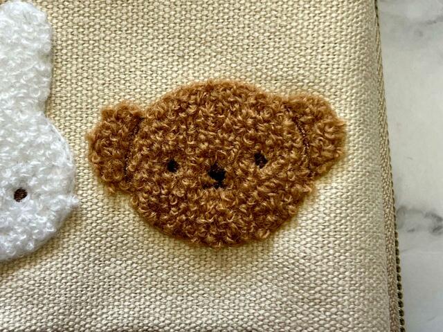 ボリスももこもこの刺繍でデザインされています。かわいい…！