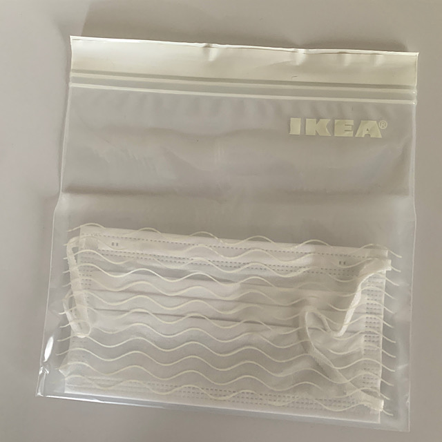 【IKEA フリーザーバッグ】清潔に保ちたいマスクケースにぴったり
