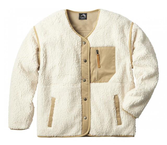 デタッチャブルボアフリースジャケット アイボリー