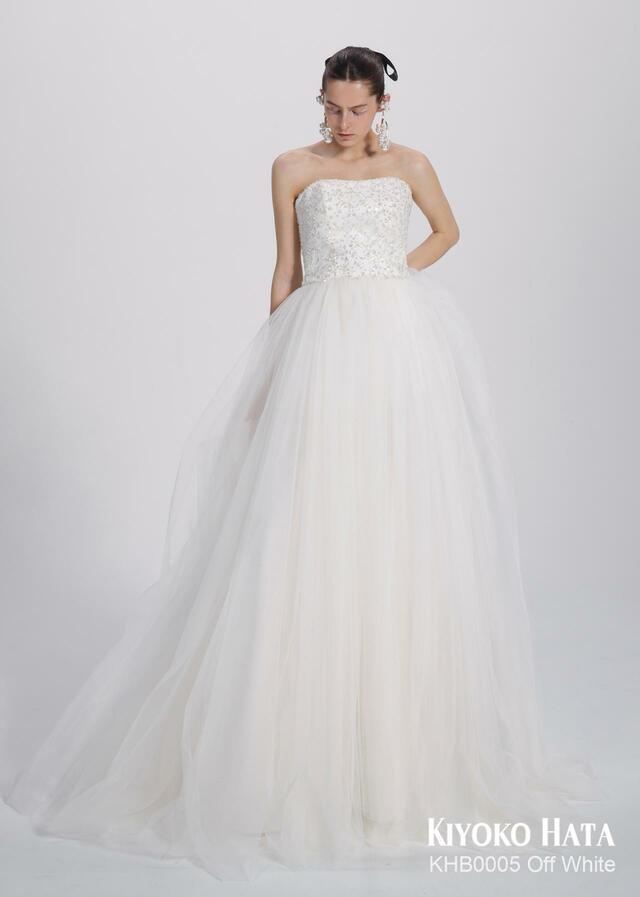「KIYOKO HATA」新作ウェディングドレス KHB0005_OffWhite